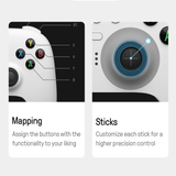 Ultimat 2.4G Trådlös Kontroller - Hall Effect Joystick Uppgradering för PC, Steam Deck & Android Spel