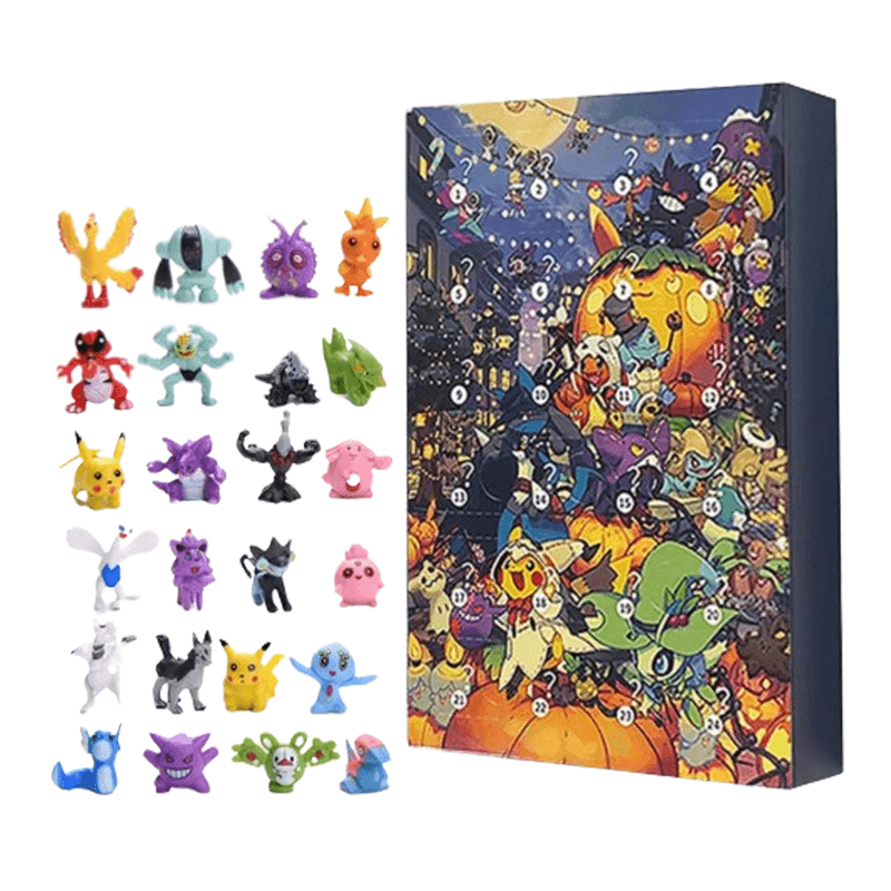 Poke Jul Adventskalender Mysterieskrin - 24st Figurer