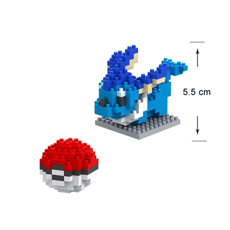 Poke Karaktärs Nanoblocks Anime Byggklossar