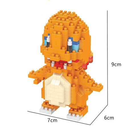 Poke Karaktärs Nanoblocks Anime Byggklossar