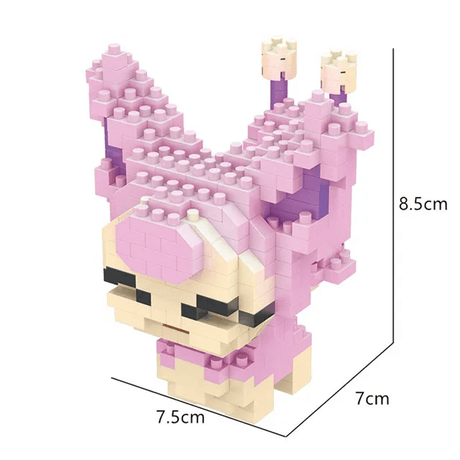 Poke Karaktärs Nanoblocks Anime Byggklossar