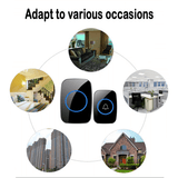 Trådlös Smart Dörrklocka med Fjärrkontroll