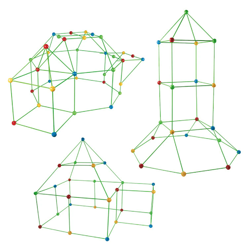 3D leikkimökki | Rakennussarja tikuilla