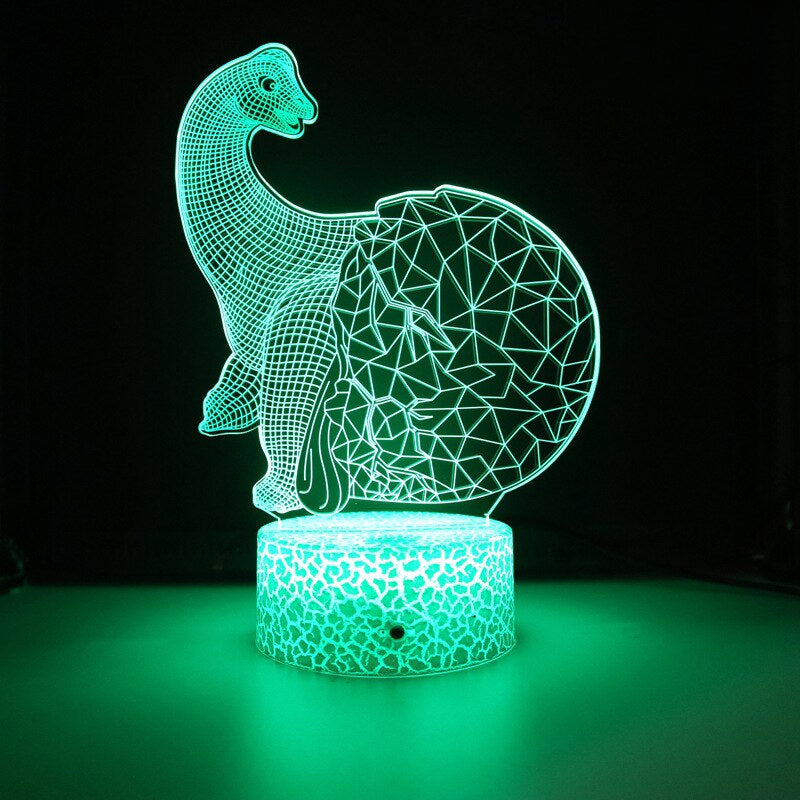 3D LED-valaisin Dinosaurus