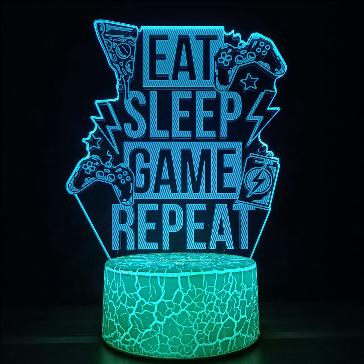 3D LED Lamppu Gamer