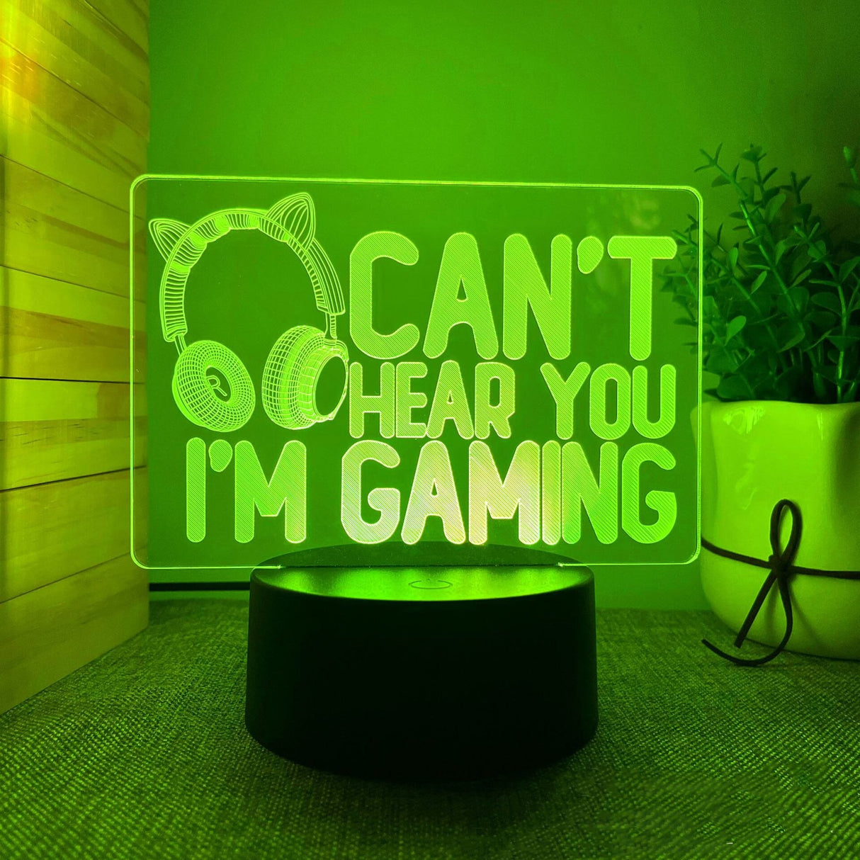 3D LED Lamppu Gamer