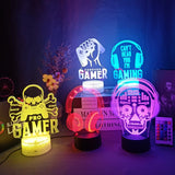 3D LED Lamppu Gamer