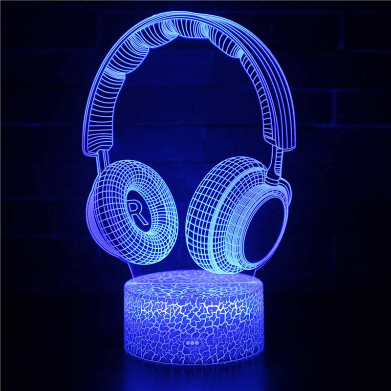 3D LED Lamppu Gamer