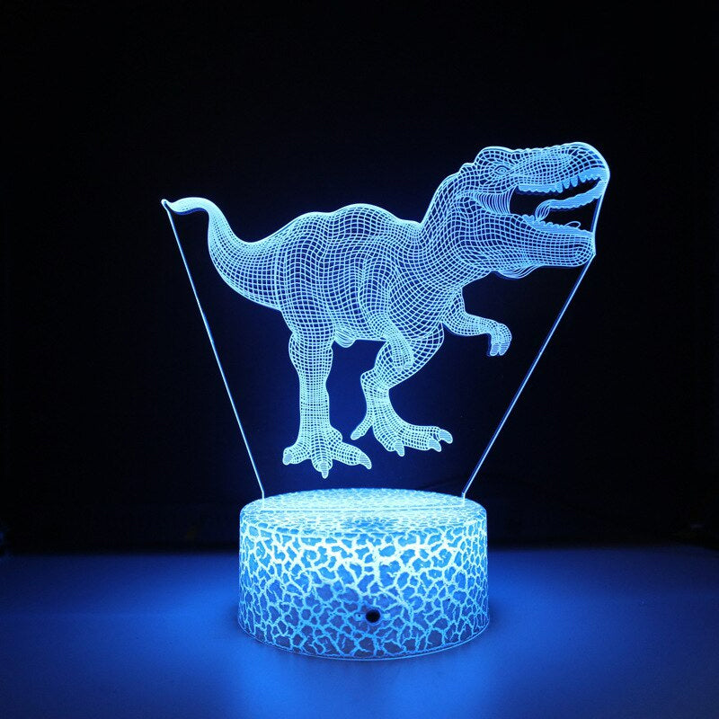 3D LED-valaisin Dinosaurus