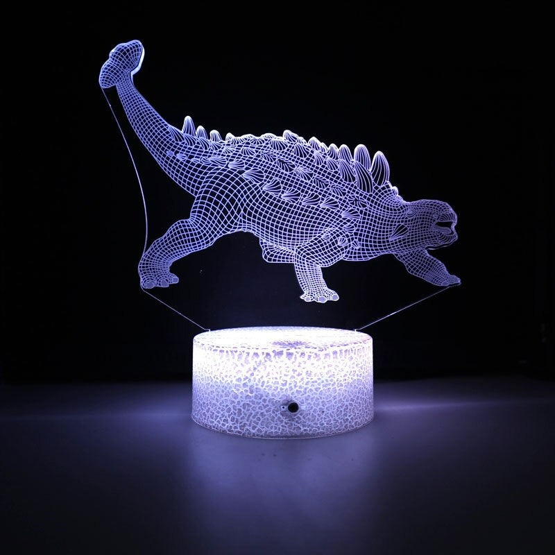 3D LED-valaisin Dinosaurus